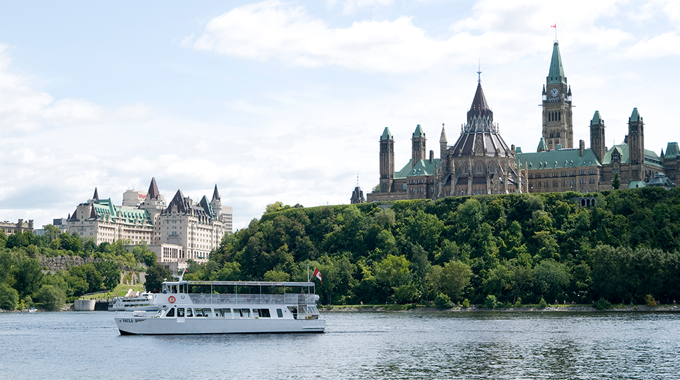 River cruise in Ottawa, Canada